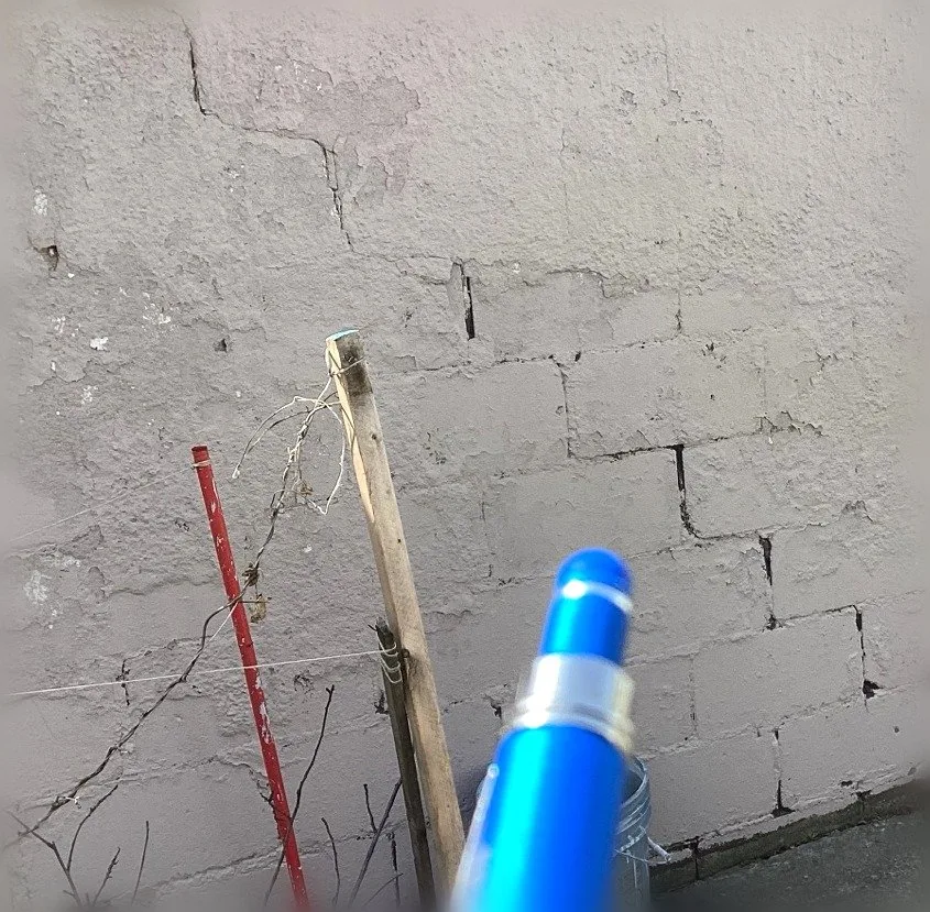 Foundation crack documented during inspection